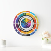 Een eenvoudig conventioneel kleurenwiel in 'witte  grote klok (Huis)