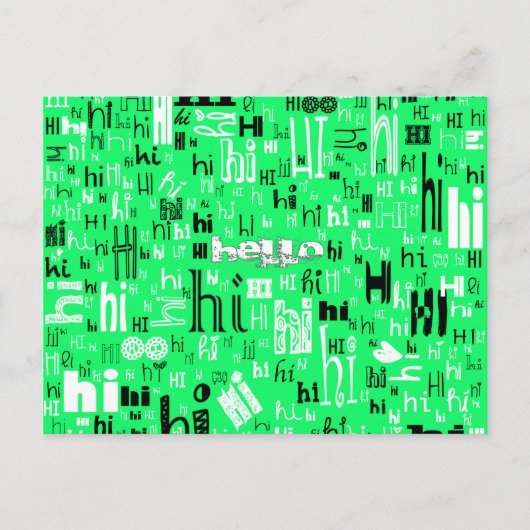Een eenvoudig Hallo Deel Deux Briefkaarten - Limoe (Voorkant)
