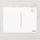 Een eenvoudig Hallo Deel Deux Briefkaarten - Rood (Achterkant)