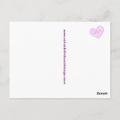 Een eenvoudig Hallo Deel Deux Briefkaarten - Roze (Achterkant)
