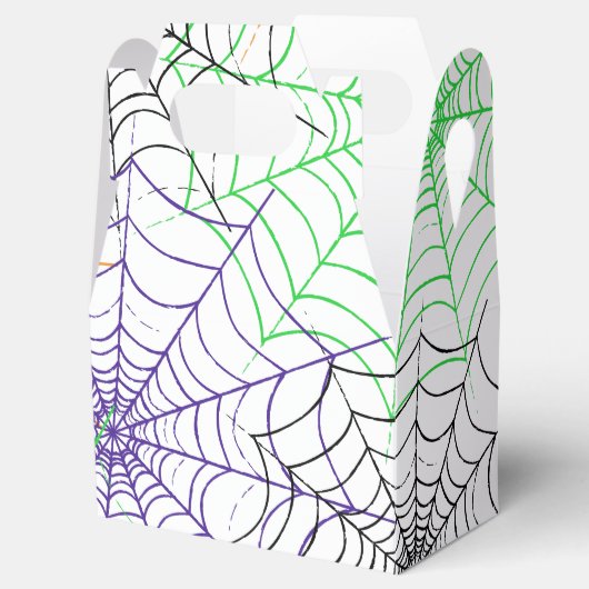 Een eenvoudig Halloween Spin's Web Patroon Bedankdoosjes (Geopend)