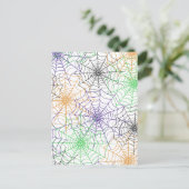 Een eenvoudig Halloween Spin's Web Patroon Briefkaart (Staand voorkant)