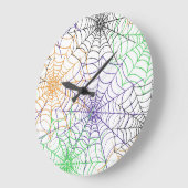 Een eenvoudig Halloween Spin's Web Patroon Grote Klok (Hoek)