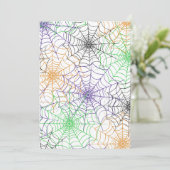 Een eenvoudig Halloween Spin's Web Patroon Kaart (Staand voorkant)