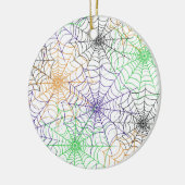 Een eenvoudig Halloween Spin's Web Patroon Keramisch Ornament (Links)