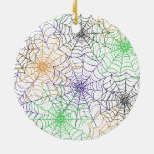 Een eenvoudig Halloween Spin's Web Patroon Keramisch Ornament (Achterkant)