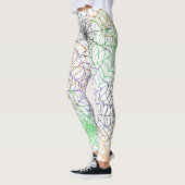 Een eenvoudig Halloween Spin's Web Patroon Leggings (Links)