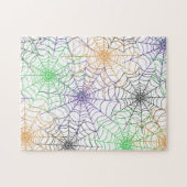 Een eenvoudig Halloween Spin's Web Patroon Legpuzzel (Horizontaal)