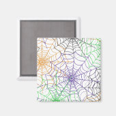 Een eenvoudig Halloween Spin's Web Patroon Magneet (Voorkant / Achterkant)