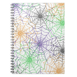 Een eenvoudig Halloween Spin's Web Patroon Notitieboek