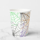 Een eenvoudig Halloween Spin's Web Patroon Papieren Bekers (Rechts)