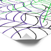 Een eenvoudig Halloween Spin's Web Patroon Perfect Poster (Hoek)