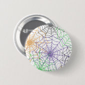 Een eenvoudig Halloween Spin's Web Patroon Ronde Button 5,7 Cm (Voorkant /achterkant)