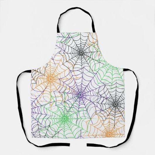 Een eenvoudig Halloween Spin's Web Patroon Schort (Voorkant)