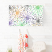 Een eenvoudig Halloween Spin's Web Patroon Spandoek (Insitu)