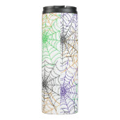 Een eenvoudig Halloween Spin's Web Patroon Thermosbeker (Achterkant)