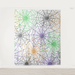 Een eenvoudig Halloween Spin's Web Patroon Wandkleed