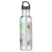 Een eenvoudig Halloween Spin's Web Patroon Waterfles (Achterkant)