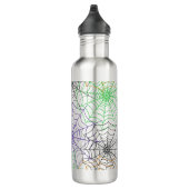 Een eenvoudig Halloween Spin's Web Patroon Waterfles (Rechts)