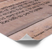 Een eenvoudig levensgedicht poster (Hoek)