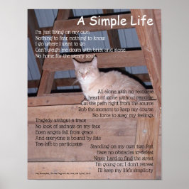 Een eenvoudig levensgedicht poster