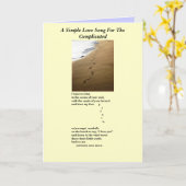 Een eenvoudig liefdeslied voor de gecompliceerde p kaart (Gele Bloem)