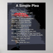 Een eenvoudig pleidooi poster (Voorkant)
