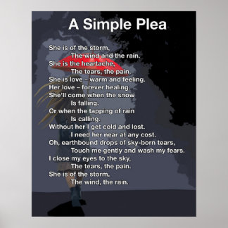 Een eenvoudig pleidooi poster