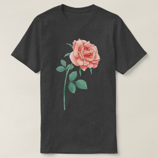Een eenvoudig Roos T-shirt (Design voorkant)