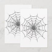 Een eenvoudig spinnenweb bedankkaart (Voorkant / Achterkant)