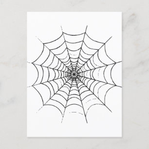Een eenvoudig spinnenweb briefkaart