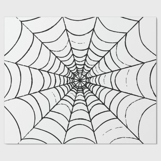 Een eenvoudig spinnenweb cadeaupapier (Vlak)