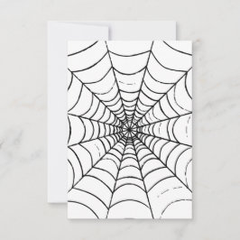 Een eenvoudig spinnenweb - Close Up Bedankkaart