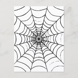 Een eenvoudig spinnenweb - Close Up Briefkaart