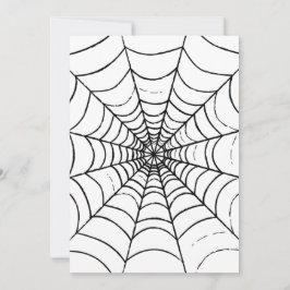 Een Eenvoudig Spinnenweb - Close-up Kaart