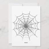 Een Eenvoudig Spinnenweb Feestdagenkaart (Achterkant)