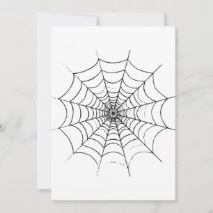 Een eenvoudig spinnenweb feestdagenkaart