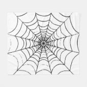 Een eenvoudig spinnenweb fleece deken (Voorkant (Horizontaal))