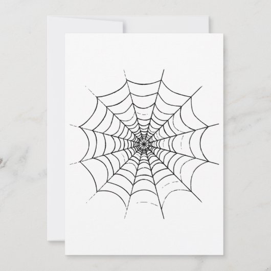 Een Eenvoudig Spinnenweb Kaart (Achterkant)