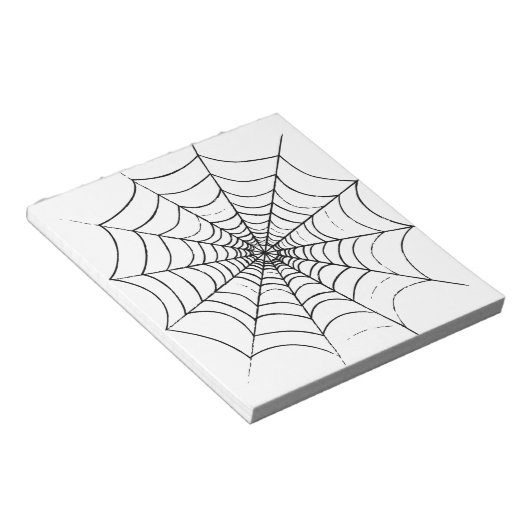 Een eenvoudig spinnenweb notitieblok (Schuin)