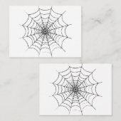 Een Eenvoudig Spinnenweb Notitiekaartje (Voorkant / Achterkant)