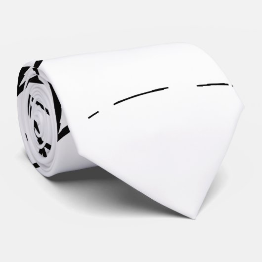 Een eenvoudig spinnenweb stropdas (Opgerold)