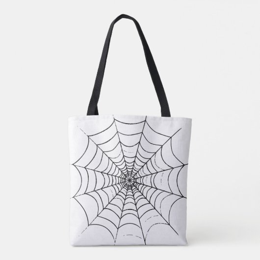 Een eenvoudig spinnenweb tote bag (Achterkant)