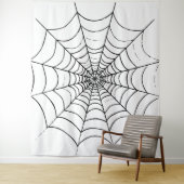 Een eenvoudig spinnenweb wandkleed (In situ)