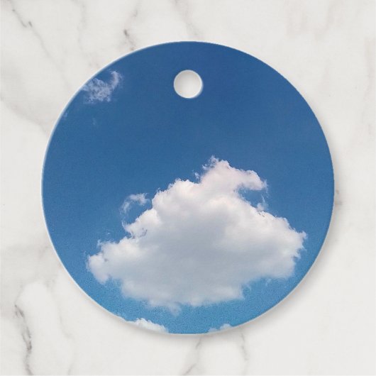 Een eenvoudige cloud bedankjes labels (Voorkant)