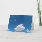 Een eenvoudige cloud bedankkaart (Voorkant)