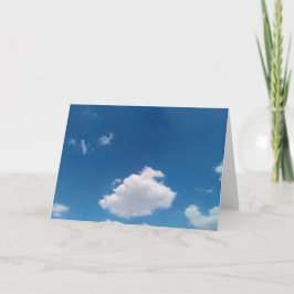 Een eenvoudige cloud bedankkaart