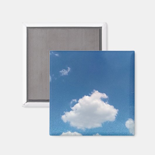 Een eenvoudige cloud magneet (Voorkant / Achterkant)