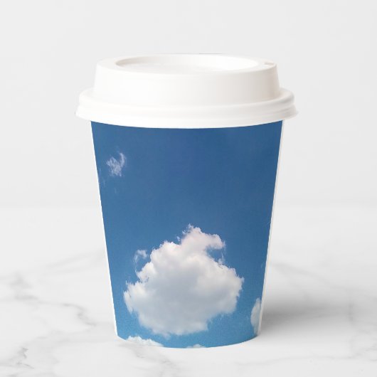 Een eenvoudige cloud papieren bekers (Voorkant)