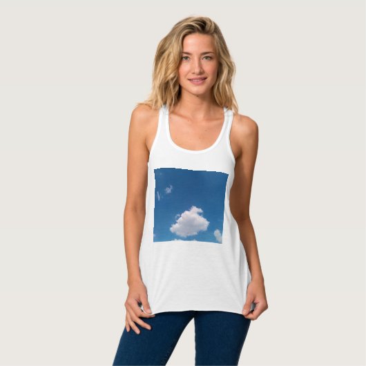 Een eenvoudige cloud tanktop (Volledige Voorkant)
